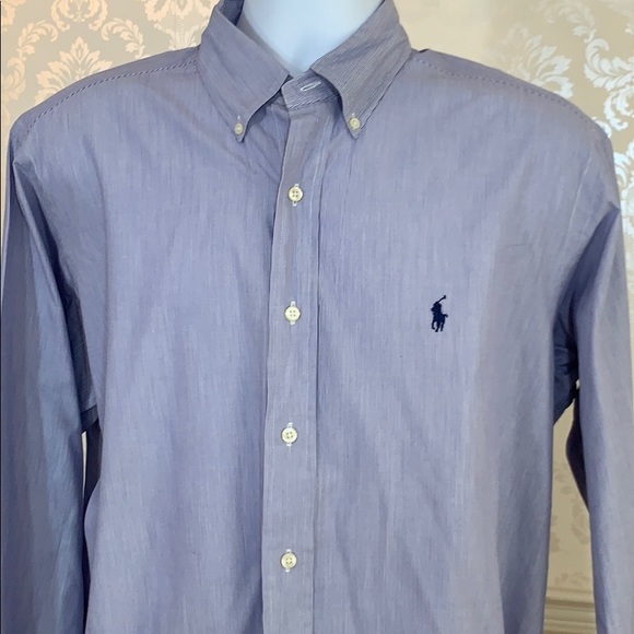 Ralph Lauren Other - Men’s Ralph Lauren Blue & White Pinstripe Shirt